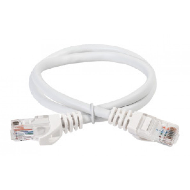 Патч-корд ITK PC08-C5EUL-3M UTP RJ-45 вил.-вилка RJ-45 кат.5E 3м белый LSZH (уп.:1шт)