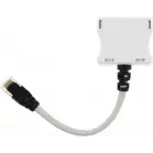 Адаптер Hyperline (SPL-YT4-E2-E2) белый (упак.:1шт)