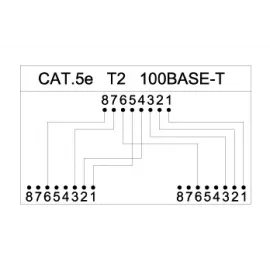Адаптер Hyperline (SPL-YT4-E2-E2) белый (упак.:1шт)