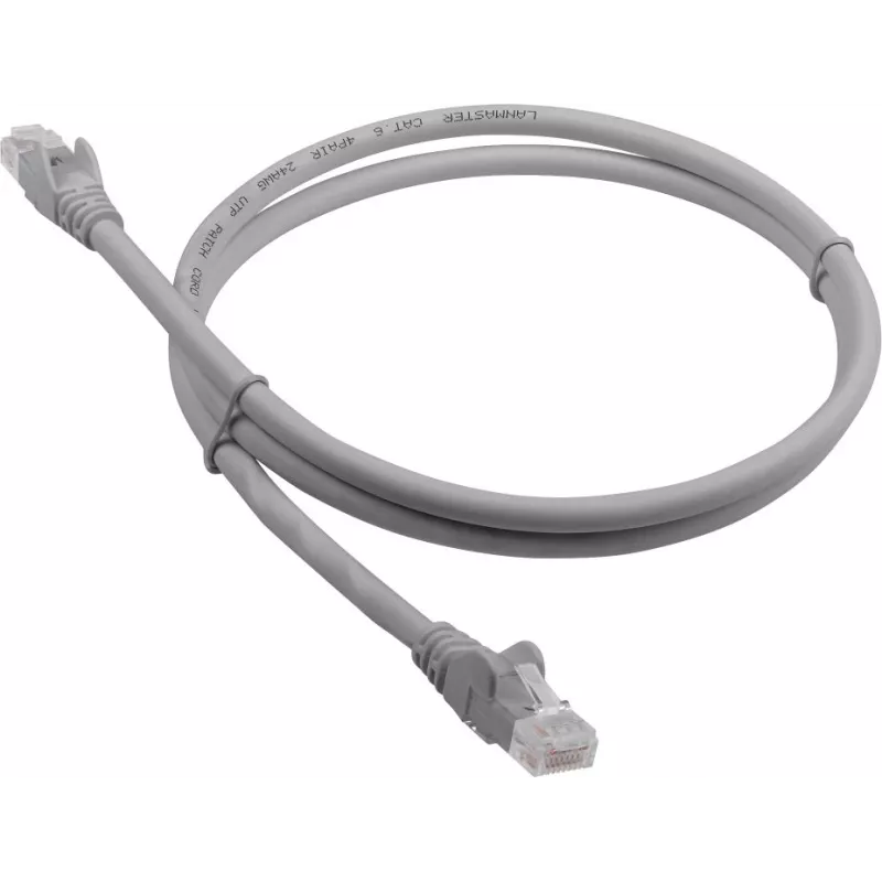 Патч-корд Lanmaster LAN-PC45/U6-15-GY UTP RJ-45 вил.-вилка RJ-45 кат.6 15м серый LSZH (уп.:1шт)
