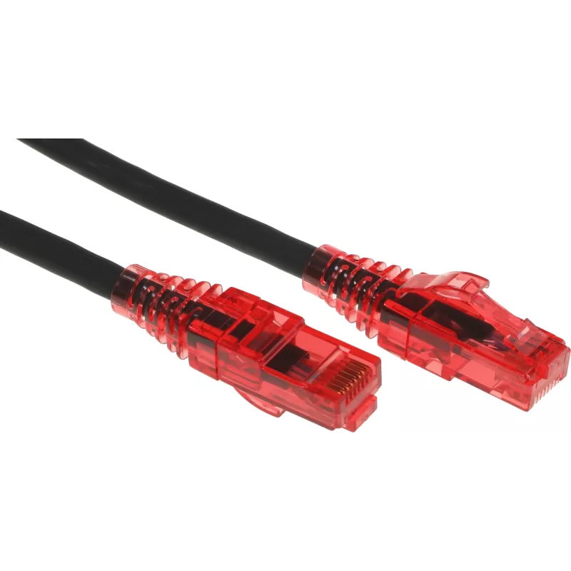 Патч-корд Hyperline PC-LPM-UTP-RJ45-RJ45-C5e-5M-LSZH-BK UTP RJ-45 вил.-вилка RJ-45 кат.5E 5м черный LSZH 24AWG