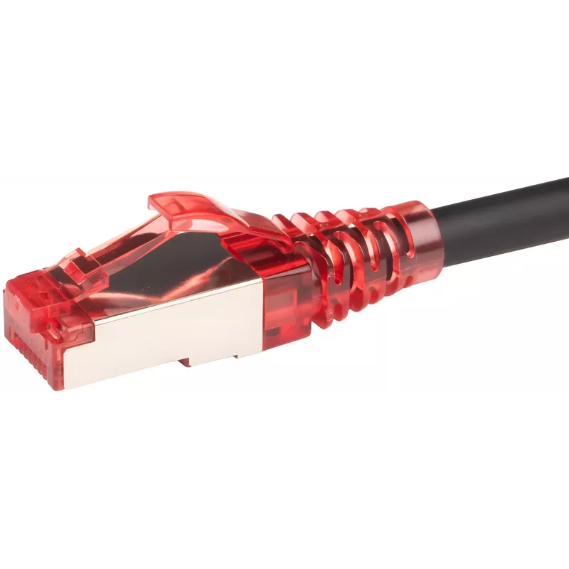 Патч-корд Hyperline PC-LPM-STP-RJ45-RJ45-C5e-5M-LSZH-BK F/UTP RJ-45 вил.-вилка RJ-45 кат.5E 5м черный LSZH 26AWG