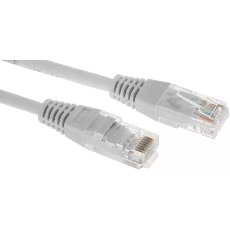 Патч-корд Hyperline PC-LPM-UTP-RJ45-RJ45-C5e-10M-LSZH-GY UTP RJ-45 вил.-вилка RJ-45 кат.5E 10м серый LSZH 24AWG