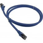 Патч-корд Lanmaster LAN-PC45/S6A-0.5-BL FTP RJ-45 вил.-вилка RJ-45 кат.6A 0.5м синий LSZH (уп.:1шт)