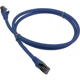Патч-корд Lanmaster LAN-PC45/S6A-0.5-BL FTP RJ-45 вил.-вилка RJ-45 кат.6A 0.5м синий LSZH (уп.:1шт)