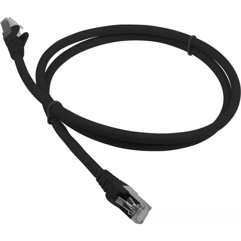 Патч-корд Lanmaster LAN-PC45/S6A-2.0-BK FTP RJ-45 вил.-вилка RJ-45 кат.6A 2м черный LSZH (уп.:1шт)