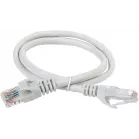 Патч-корд ITK PC01-C5EUL-05M U/UTP RJ-45 вил.-вилка RJ-45 кат.5E 0.5м серый LSZH