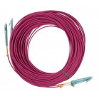 Патч-корд Hyperline FC-D2-504-LC/PR-LC/PR-H-10M-LSZH-MG 2x50/125 OM4 LC дуплекс-LC дуплекс 10м LSZH фиолетовый