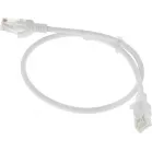 Патч-корд NTSS NTSS-PC-UTP-RJ45-5e-0.5-LSZH-WT UTP RJ-45 вил.-вилка RJ-45 кат.5E 0.5м белый LSZH 26AWG