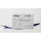 Патч-корд NTSS NTSS-PC-UTP-RJ45-5e-0.15-LSZH-BU UTP RJ-45 вил.-вилка RJ-45 кат.5E 0.15м синий LSZH 26AWG