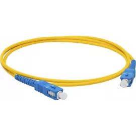 Патч-корд Lanmaster LAN-2SC-2SC/SU-5.0 1.2x9/125 OS2 SC дуплекс-SC дуплекс 5м LSZH желтый