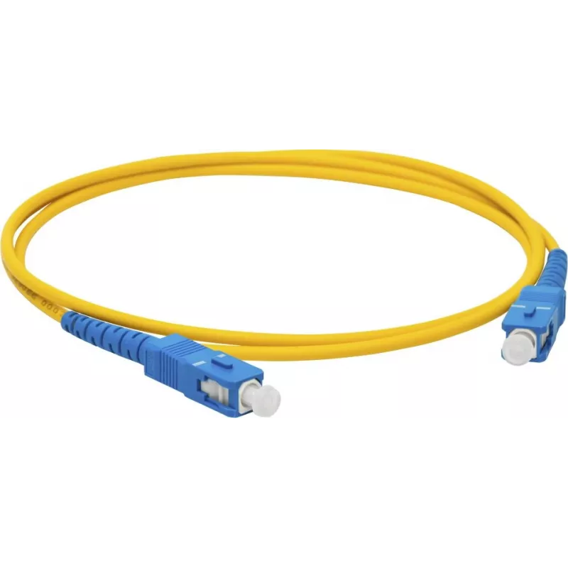 Патч-корд Lanmaster LAN-2SC-2SC/SU-5.0 1.2x9/125 OS2 SC дуплекс-SC дуплекс 5м LSZH желтый