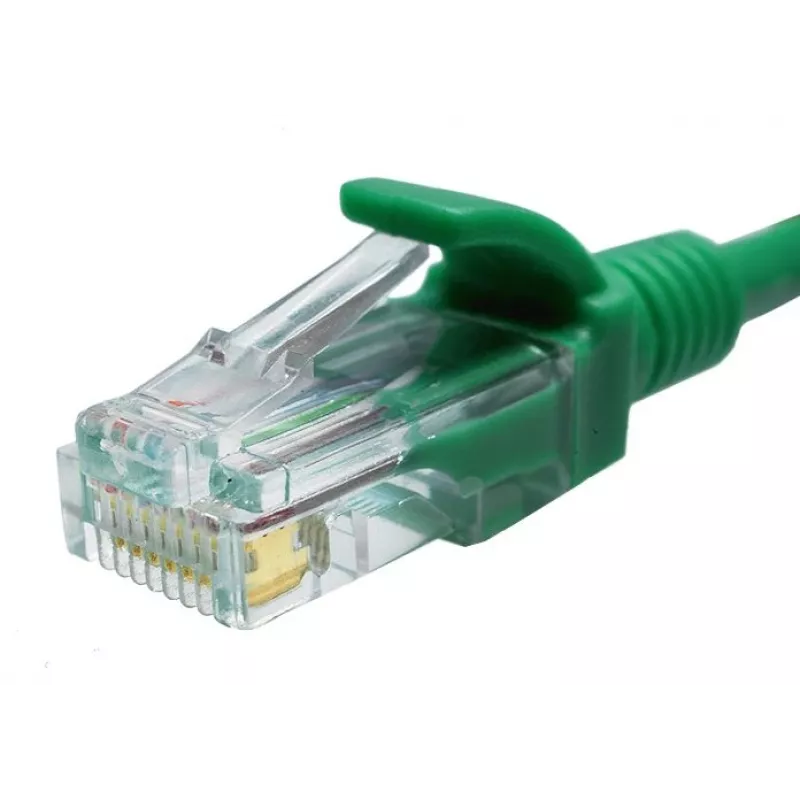 Патч-корд Suprlan 10-0156 UTP RJ-45 вил.-вилка RJ-45 кат.5E 0.5м зеленый LSZH 26AWG