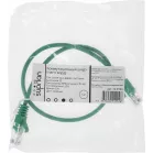 Патч-корд Suprlan 10-0156 UTP RJ-45 вил.-вилка RJ-45 кат.5E 0.5м зеленый LSZH 26AWG