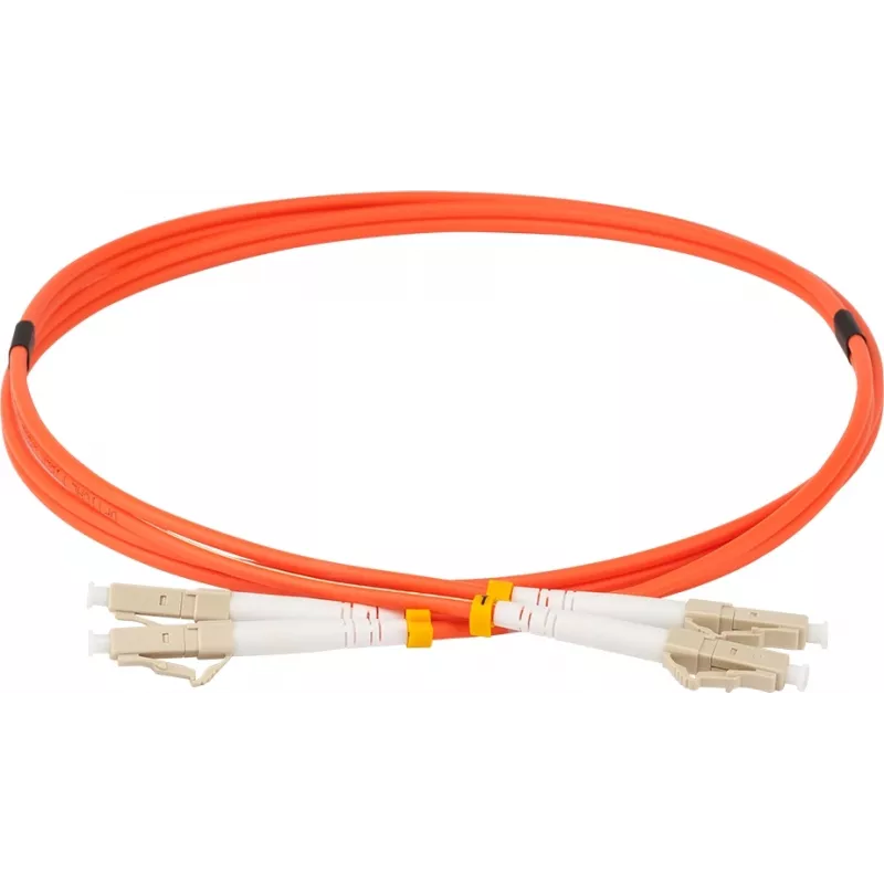 Патч-корд Lanmaster TWT-2LC-2LC/OM2-1.0 2x50/125 OM2 LC дуплекс-LC дуплекс 1м ПВХ оранжевый