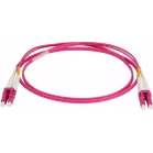 Патч-корд Lanmaster LAN-2LC-2LC/OM4/SL-15 2x50/125 OM4 LC дуплекс-LC дуплекс 15м LSZH розовый