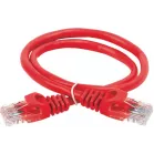 Патч-корд ITK PC04-C5EUL-05M U/UTP RJ-45 вил.-вилка RJ-45 кат.5E 0.5м красный LSZH