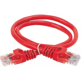 Патч-корд ITK PC04-C5EUL-05M U/UTP RJ-45 вил.-вилка RJ-45 кат.5E 0.5м красный LSZH