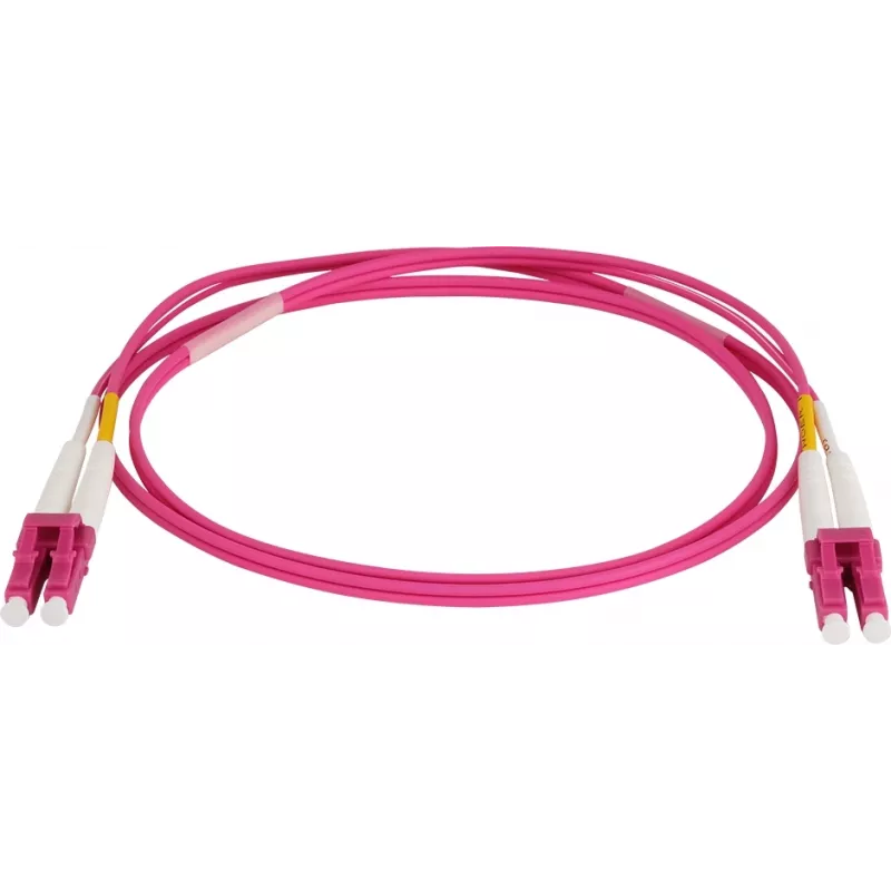 Патч-корд Lanmaster LAN-2LC-2LC/OM4/SL-10 2x50/125 OM4 LC дуплекс-LC дуплекс 10м LSZH розовый