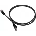 Патч-корд Lanmaster LAN-PC45/U5E-2.0-BK UTP RJ-45 вил.-вилка RJ-45 кат.5E 2м черный LSZH