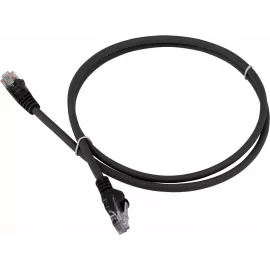 Патч-корд Lanmaster LAN-PC45/U5E-2.0-BK UTP RJ-45 вил.-вилка RJ-45 кат.5E 2м черный LSZH
