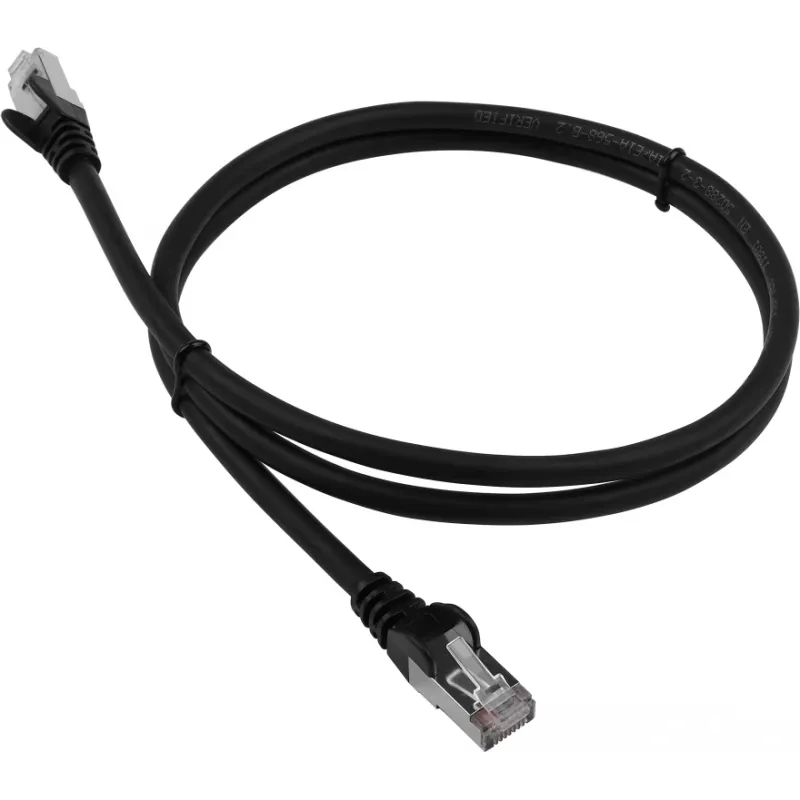 Патч-корд Lanmaster LAN-PC45/S6-5.0-BK FTP RJ-45 вил.-вилка RJ-45 кат.6 5м черный LSZH