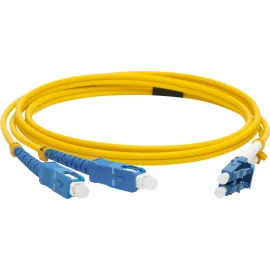 Патч-корд Lanmaster LAN-LC-SC/SU-5.0 1x9/125 OS2 LC-SC 5м LSZH