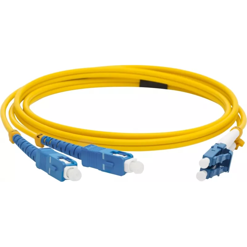 Патч-корд Lanmaster LAN-LC-SC/SU-5.0 1x9/125 OS2 LC-SC 5м LSZH