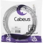 Патч-корд Cabeus PC-UTP-RJ45-CAT.5E-5M-LSZH U/UTP RJ-45 вил.-вилка RJ-45 кат.5E 5м серый LSZH