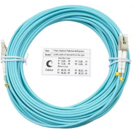 Патч-корд Cabeus FOP-50-LC-LC-10M 2x50/125 OM3 LC дуплекс-LC дуплекс 10м LSZH бирюзовый