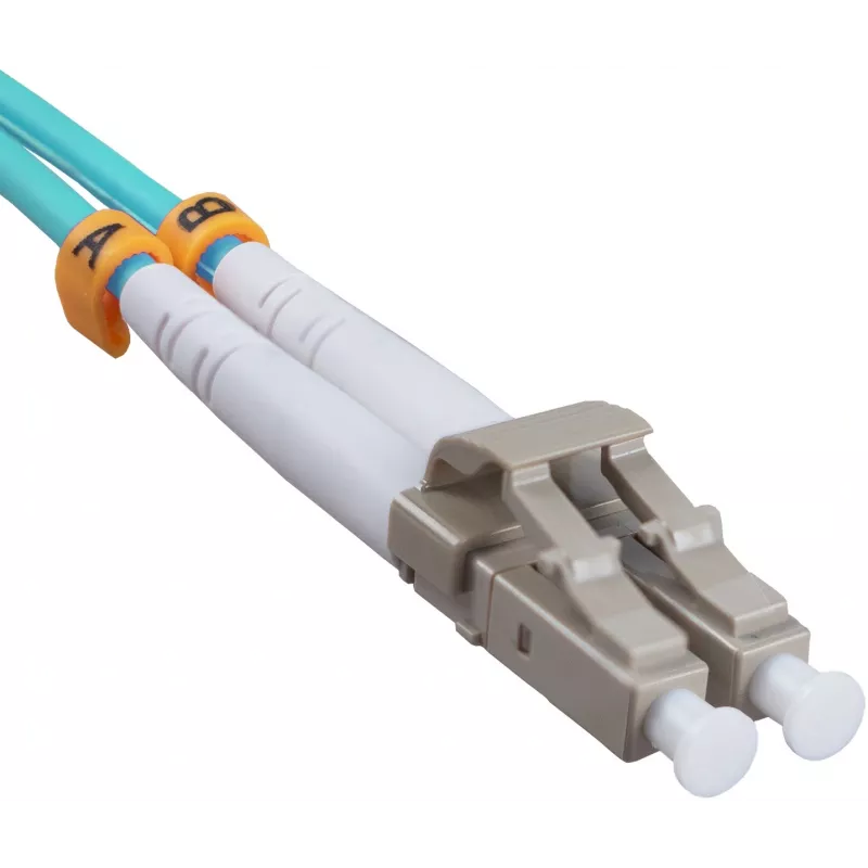 Патч-корд Cabeus FOP-50-LC-LC-2M 2x50/125 OM3 LC дуплекс-LC дуплекс 2м LSZH бирюзовый
