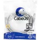 Патч-корд Cabeus PC-FTP-RJ45-CAT.5E-3M-LSZH F/UTP RJ-45 вил.-вилка RJ-45 кат.5E 3м серый LSZH