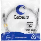 Патч-корд Cabeus PC-FTP-RJ45-CAT.5E-1.5M-LSZH F/UTP RJ-45 вил.-вилка RJ-45 кат.5E 1.5м серый LSZH