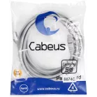 Патч-корд Cabeus PC-FTP-RJ45-CAT.5E-5M-LSZH F/UTP RJ-45 вил.-вилка RJ-45 кат.5E 5м серый LSZH