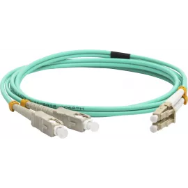 Патч-корд Lanmaster LAN-2LC-2SC/OM3-3.0 2x50/125 OM3 LC дуплекс-SC дуплекс 3м LSZH