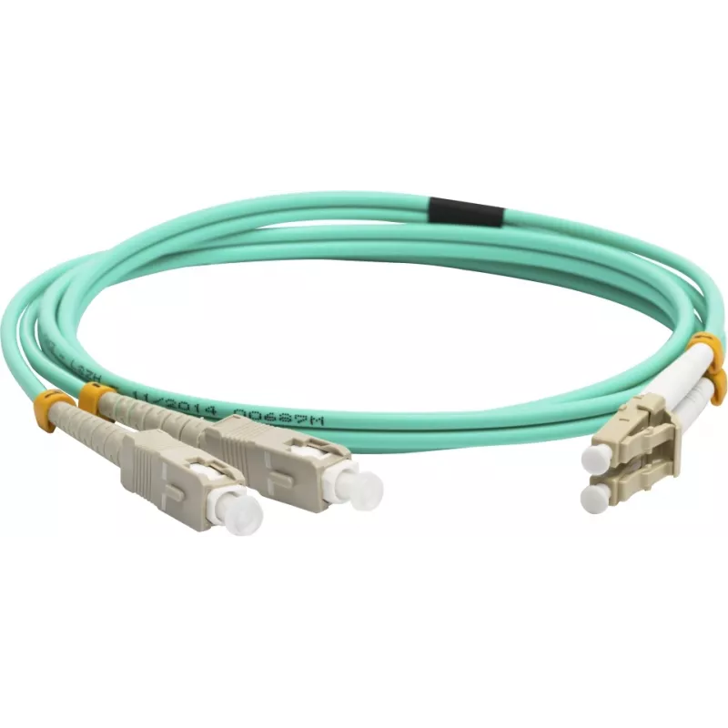 Патч-корд Lanmaster LAN-2LC-2SC/OM3-3.0 2x50/125 OM3 LC дуплекс-SC дуплекс 3м LSZH