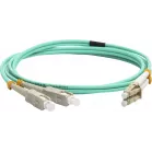 Патч-корд Lanmaster LAN-2LC-2SC/OM3-5.0 2x50/125 OM3 LC дуплекс-SC дуплекс 5м LSZH