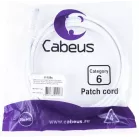 Патч-корд Cabeus PC-UTP-RJ45-CAT.6-3M-WH-LSZH U/UTP RJ-45 вил.-вилка RJ-45 кат.6 3м белый LSZH