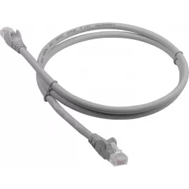 Патч-корд Lanmaster LAN-PC45/U6-0.3-GY UTP RJ-45 вил. кат.6 0.3м серый LSZH