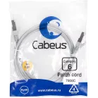 Патч-корд Cabeus PC-FTP-RJ45-CAT.6-1M-LSZH F/UTP RJ-45 вил.-вилка RJ-45 кат.6 1м серый LSZH