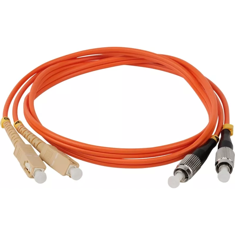 Патч-корд Lanmaster TWT-2FC-2SC/OM2-3.0 2x50/125 OM2 FC дуплекс-SC дуплекс 2м ПВХ оранжевый