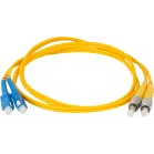 Патч-корд Lanmaster TWT-2SC-2FC/SU-2.0 2x9/125 OS2 LC/APC дуплекс-SC дуплекс UPC 2м ПВХ желтый