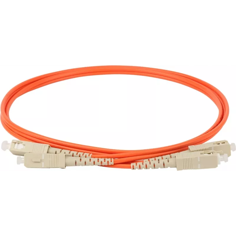 Патч-корд Lanmaster TWT-2SC-2SC/OM2-1.0 2x50/125 OM2 SC дуплекс-SC дуплекс 1м ПВХ оранжевый