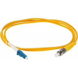 Патч-корд Lanmaster TWT-LC-FC/SU-1.0 1x9/125 OS2 LC-FC 1м ПВХ желтый