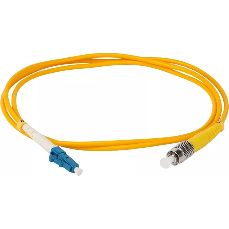 Патч-корд Lanmaster TWT-LC-FC/SU-1.0 1x9/125 OS2 LC-FC 1м ПВХ желтый