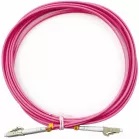 Патч-корд Cabeus FOP-50-OM4-LC-LC-3M 2x50/125 OM4 LC дуплекс-LC дуплекс 3м LSZH розовый