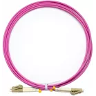 Патч-корд Cabeus OP-50-OM4-LC-LC-2M 2x50/125 OM4 LC дуплекс-LC дуплекс 2м LSZH розовый