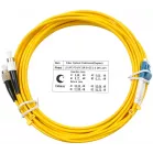 Патч-корд Cabeus FOP(D)-9-LC-FC-5M 2x9/125 OS2 LC дуплекс-FC дуплекс 5м LSZH желтый