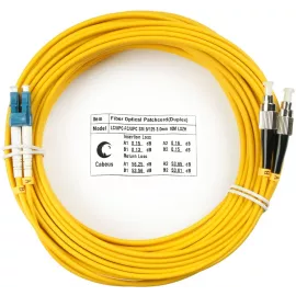 Патч-корд Cabeus FOP(D)-9-LC-FC-10M 2x9/125 OS2 LC дуплекс-FC дуплекс 10м LSZH желтый