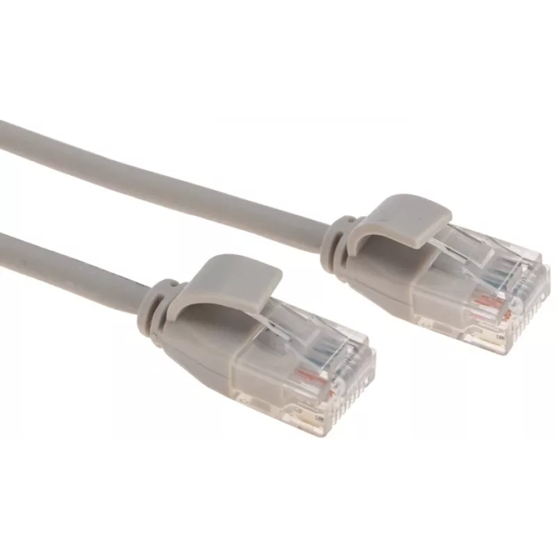 Патч-корд Rexant 02-0380-1 U/UTP RJ-45 вил. кат.6A 1м серый LSZH